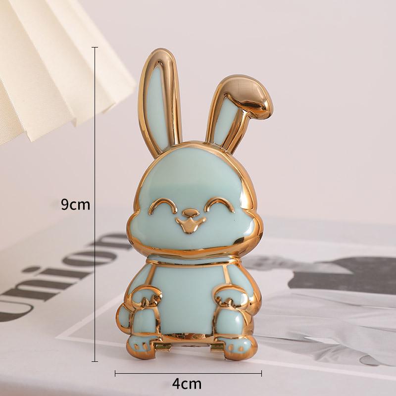 

Cartoon Rabbit Phone Grip Stand, Creative Pull-Tab Foldable Phone Holder for Desk Watching, Cute Mobile Phone Accessory 1 pc зелёный