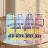 1PC Assistant Principal World Change Quote 750ml Color Plastic Sports Water Bottle Leakproof Flip Straw Lid Suitable for Sports Office Home Use