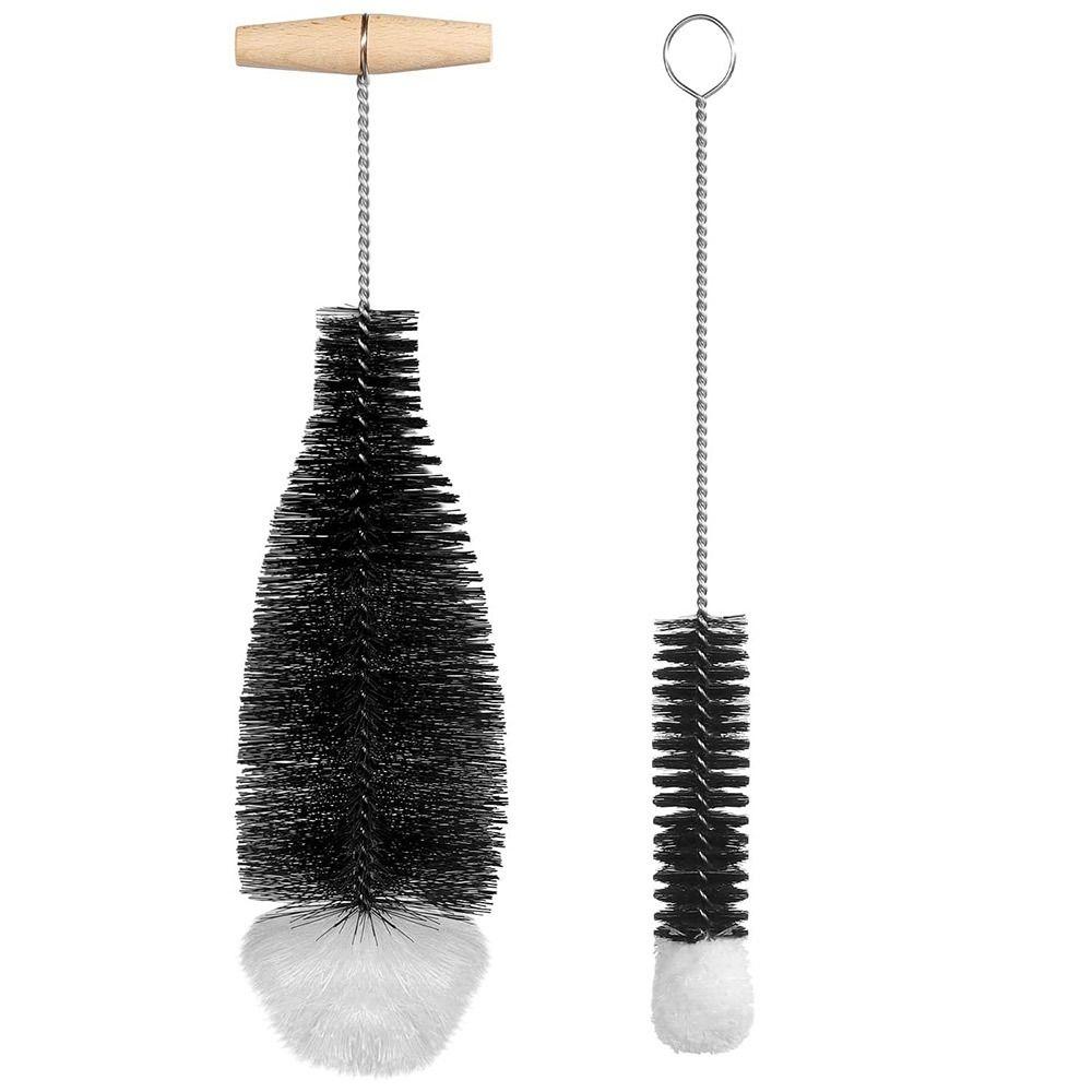Dust Removal Glassware Jars Cleaner With Beechwood Handle Cleaning Brush Soda Stream Bottle Brush