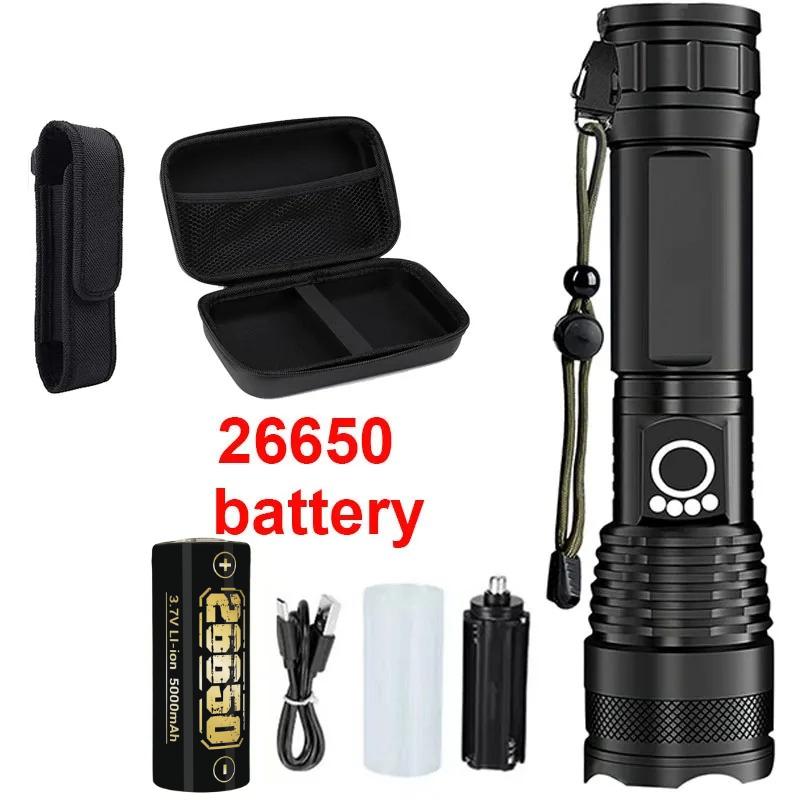 Rechargeable Flashlights High Lumens, 990000 Lumen Brightest Led Flashlight with 5 Modes Powerful Waterproof Torch for Outdoor