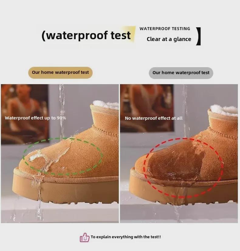 Unisex Fur Snow Boots: Warm, Thick-Soled, Cold-Proof & Waterproof