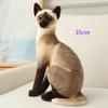 Gatti Siamesi Peluche Realistici Giocattolo Gatto Americano Shorthair Bambola Gatto Carina Giocattoli per Animali Domestici Decorazione Casa Regalo Per Ragazze compleanno