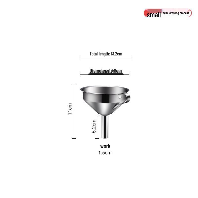Qian Xing 304 Stainless Steel Funnel & Strainer Set