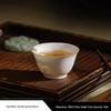 Gold Thread Porcelain Gongfu Tea Cup - Traditional White Ceramic for Home Use