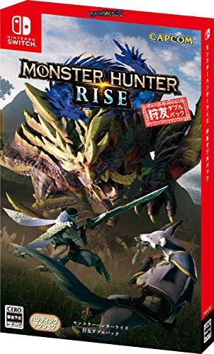 Monster Hunter Rise Hunting Friends Double Pack - Switch (Includes [Limited-Quantity Bonus] Layered Armor for  Otomo Garuku  and  Otomo Airou  (2 sets