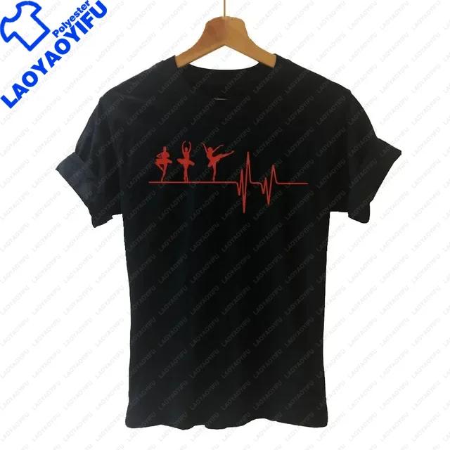 Ballet Dancer Harajuku T Shirt Funny Tshirt Unisex Clothing Casual Tops Tees Female Tshirt Harajuku Cute Casual Lady