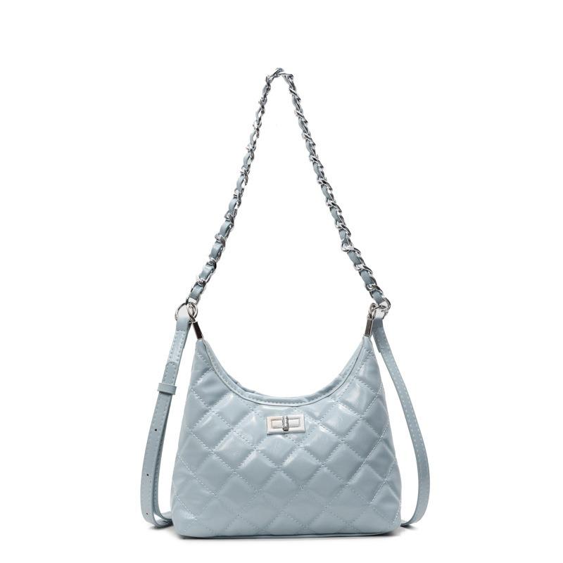 Fashion diamond chain tote bag femininity style portable shoulder bag design messenger bag