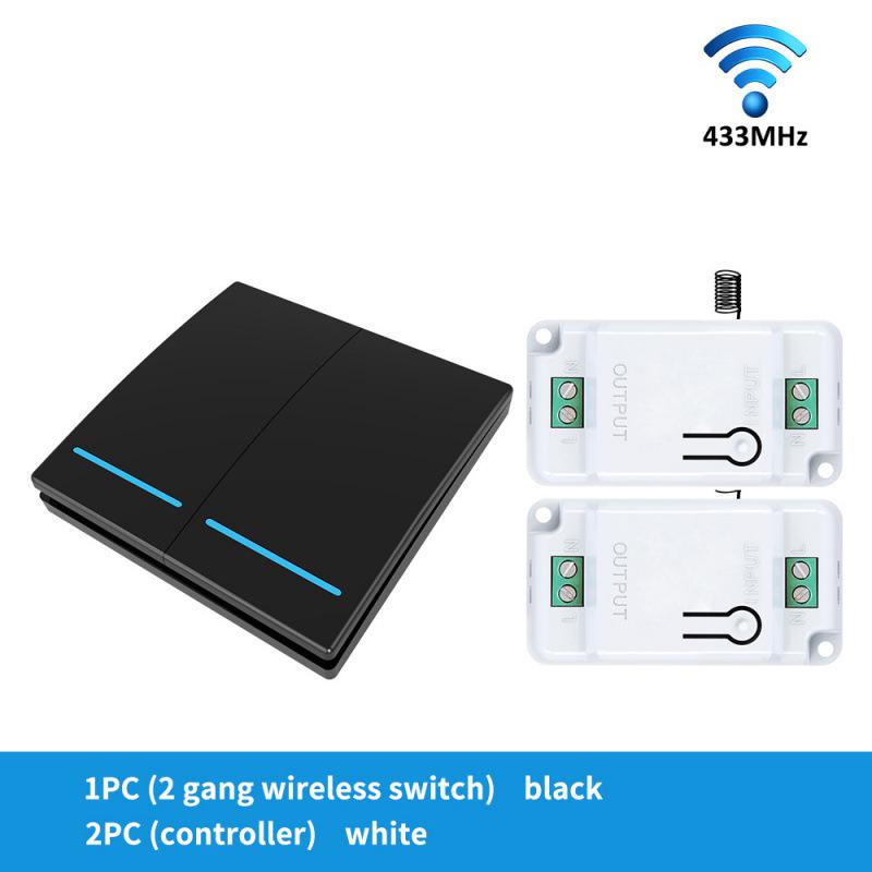 Graffiti Smart WiFi+RF433 Remote Control Switch, Alexa-Compatible On-Off Device.