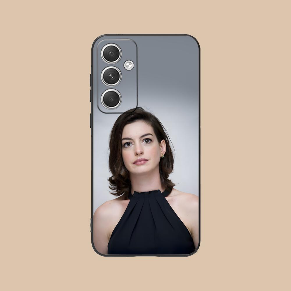 

Anne Hathaway Mobile Phone Case for Samsung Galaxy S26 S25 S24 S23 S22 S21 S20 Note20 Plus FE Ultra Colorful Cover Luxury Pretty Galaxy Note20