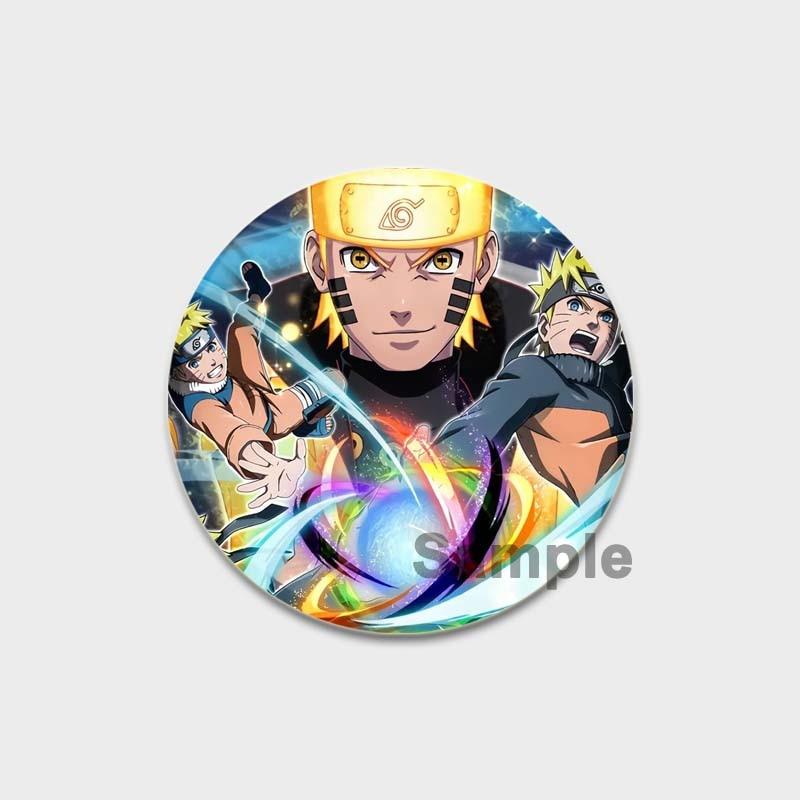 58MM 58mm Anime Figur Pins Cosplay Tegneserie Blikkmerker Manga Perifer mote Smykker Tilbehør Vifter Gaver Klesveske Dekor