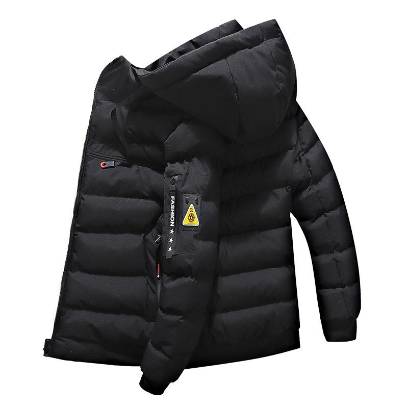 

Мужская утепленная двусторонняя куртка, которую можно носить, холодная, теплая, спортивная и для отдыха, для улицы, легкая, пушистая, мягкая хлопковая куртка L