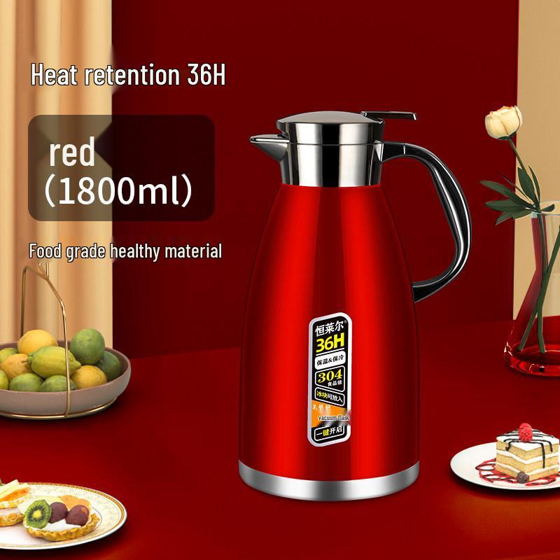 Stainless Steel Large Capacity Insulated Thermos Kettle for Stewing and Boiling Water