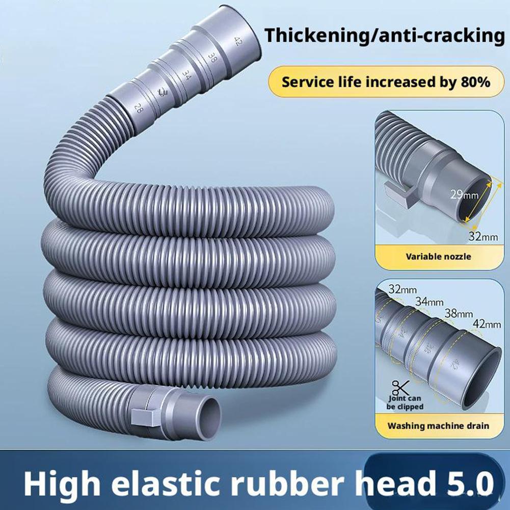 3/5/8m Wohnwagen Abwasserrohr Set Auslaufsicherer Wohnmobil Schlauch Wohnmobil Zubehör Verstellbares Wohnmobil Abflussrohr Faltbarer Wohnwagen Anhänger Abwasser Schlauch