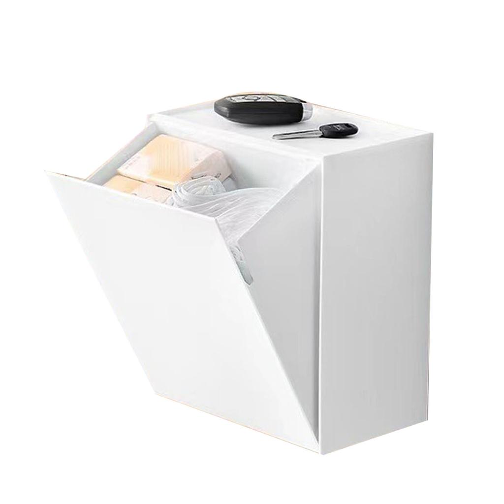Wall Mounted Storage Box Flip Lid Design Space Saving Large Capacity Wall Mounted Storage Organizer