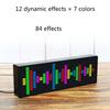 LED Music Spectrum Display RGB Colorful 1624 Segment Rhythm Light Level Voice Sensor Clock Display 384 LEDs 20 Dynamic