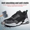 Breathable Safety Shoes for Work Indestructible Shoes for Men Anti Smashing Steel Toe Safety Shoes Anti Puncture Work Sneakers