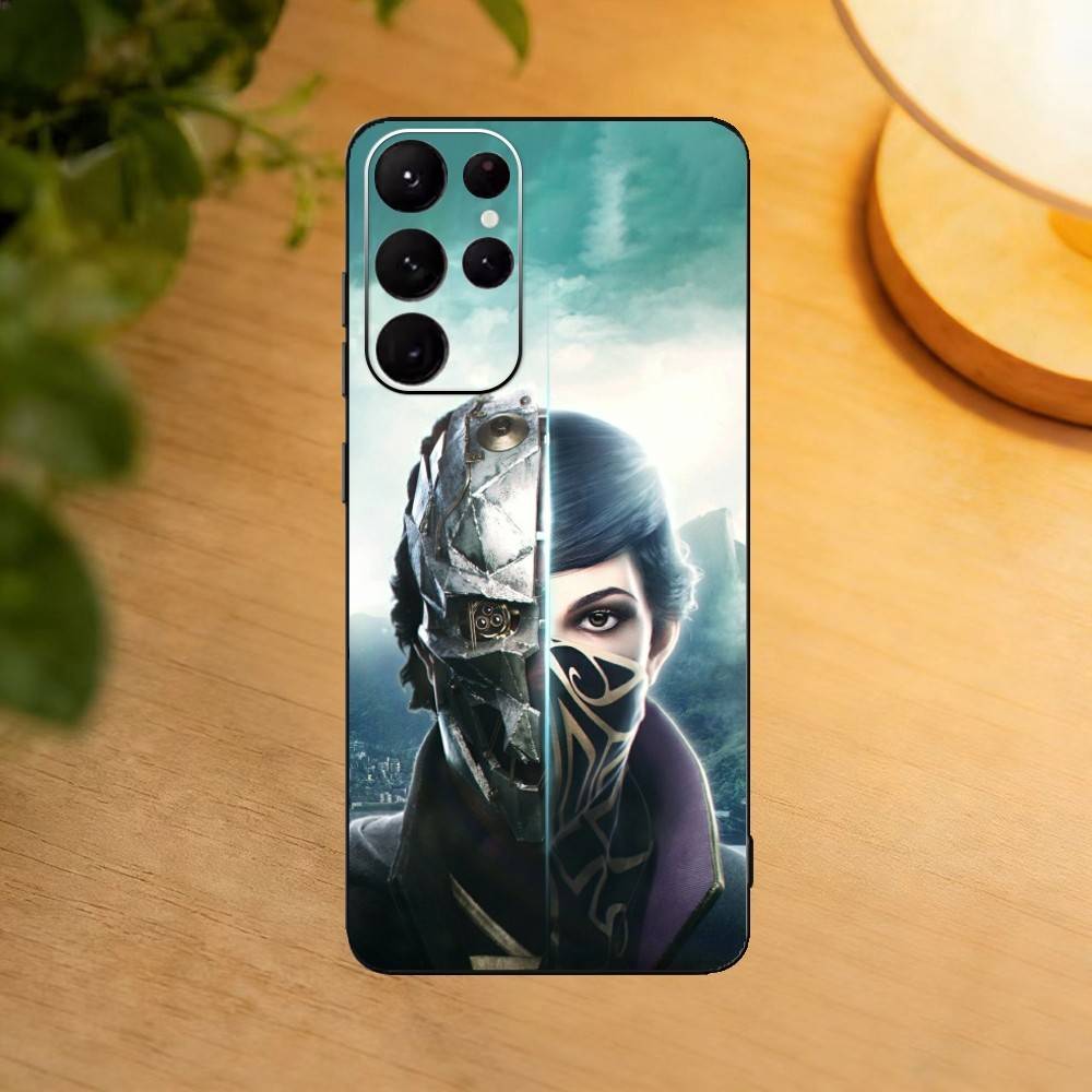 

Game D-Dishonored Phone Case For Samsung S25,24,23,22,30,21,10,9,Ultra,Plus,Lite Soft Black Case Samsung S21 s305G