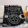 1PC Psychic Board Print Flannel Blanket, High Quality All Seasons, Home Decor, Warmth and Comfort, Perfect for Christmas Gifts