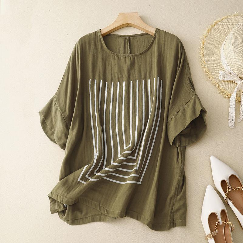 

Summer T Shirt Women s Loose Sleeve Casual Oversized Kimono Mujer M червоний