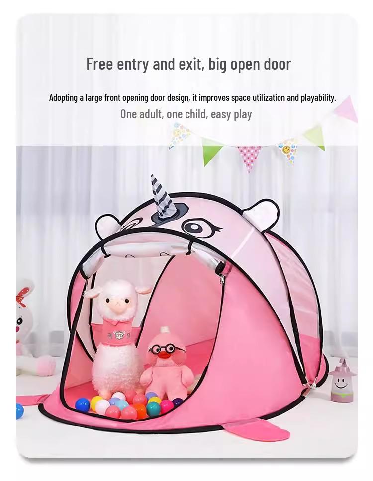 New Model Kids' Quick-Open Sunshade Tent: Portable & Folding for Indoor/Outdoor Use