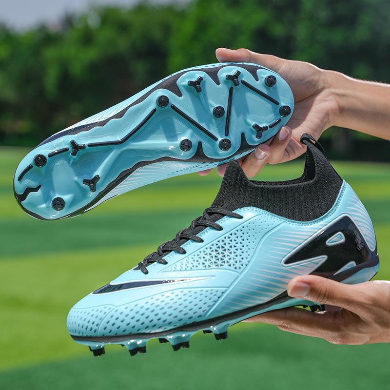 2025 New High-top Lace-up Football Shoes, Young Men and Women, Adult Long Nails and Broken Nails Competition Football Shoes