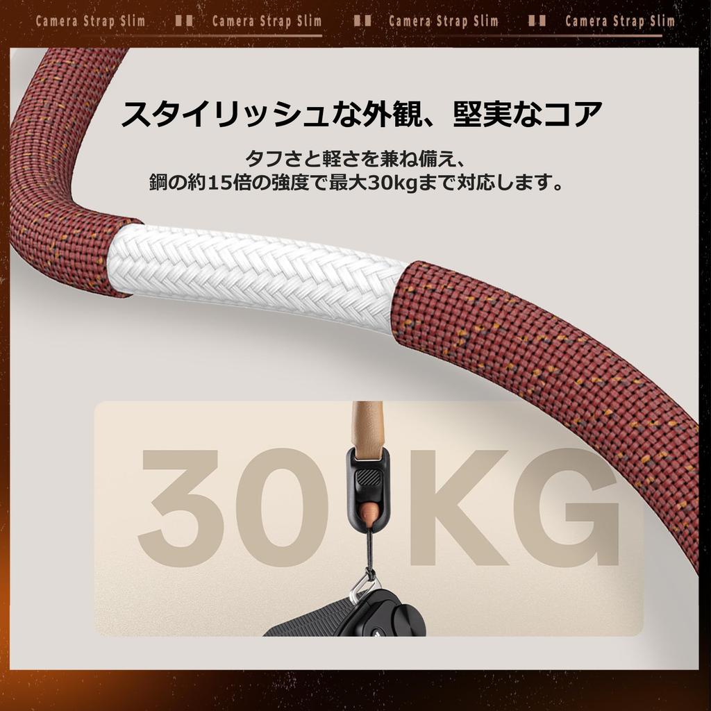 PGYTECH Slim Vintage Series Camera 30kg Weight Adjustable Easy To Attach and Neck Quick Release System Strap, Capacity, Length, Lightweight, Flexible,