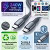 Type C To Type C PD Fast Charging Cable Type C 1M Extending Data Cable for iPhone 17 16 Pro Max Huawei Xiaomi Samsung