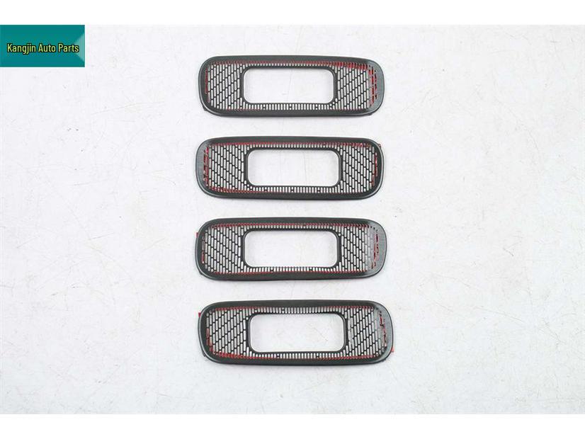 Stainless Steel Black Titanium Steering Wheel and Speaker Covers for Geely Boyue L, Model 25