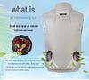 New Sleeveless Air-Conditioned Cooling Clothes with Fan for Summer Outdoor Heatstroke Prevention