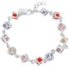 SAY 925 Sterling Silber Armbänder Bunter Zirkon Für Damen Exquisiter Schmuck Zubehör für Studentinnen Freundinnen Hochzeit Mode Geschenk