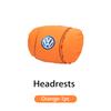 Car Leather Headrest Pillow Neck Lumbar Support Soft Lumbar Cushion Beige For Volkswagen VW Jetta Golf Beetle CC EOS MK2 MK4 MK5 HY3
