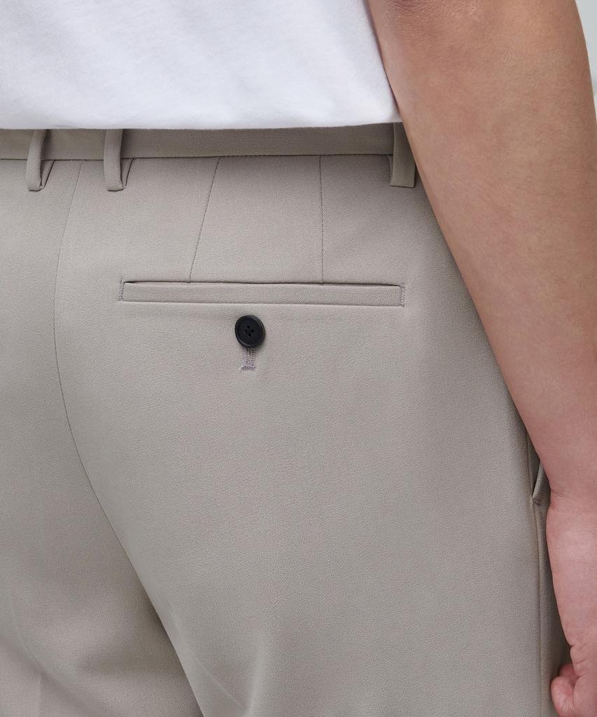 MUSINSA STANDARD Semi-Wide Slit Hidden Banding Slacks [Light Beige]