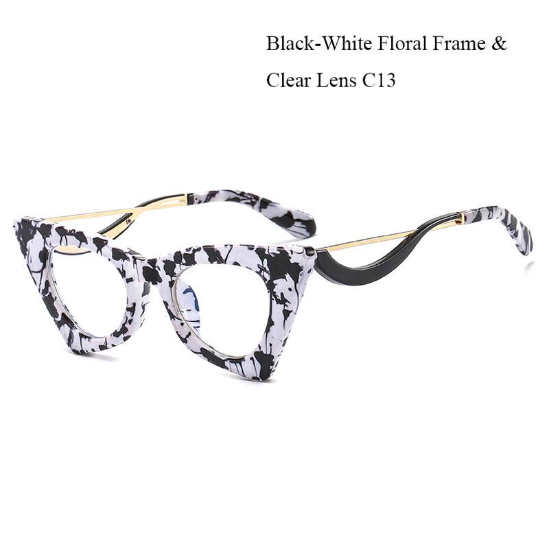 

Кошачий глаз модные очки для женщин солнцезащитные очки прозрачные украшения очки для вечеринки