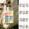 Personal Color Palette 2Pcs Keychain Pendant, Clear Acrylic Season Analysis Swatches Spring Summer Fall Winter Colors Keychain, Card, Gifts