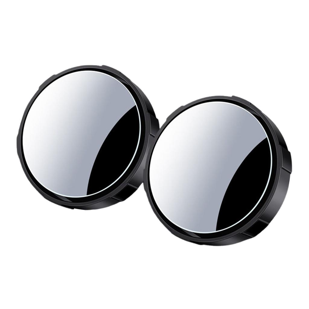 Car Convex Mirrors Blind Spot Mirror 360° Adjustable Wide Angle HD Suction Cup ABS+Glass Universal Rear View Assist for Parking