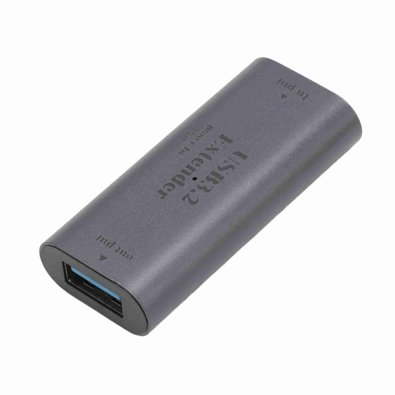 Удлинитель сигнала USB 3.2 5 Гбит/с 10 м на большие расстояния Портативный усилитель сигнала USB3.2 Адаптер-удлинитель