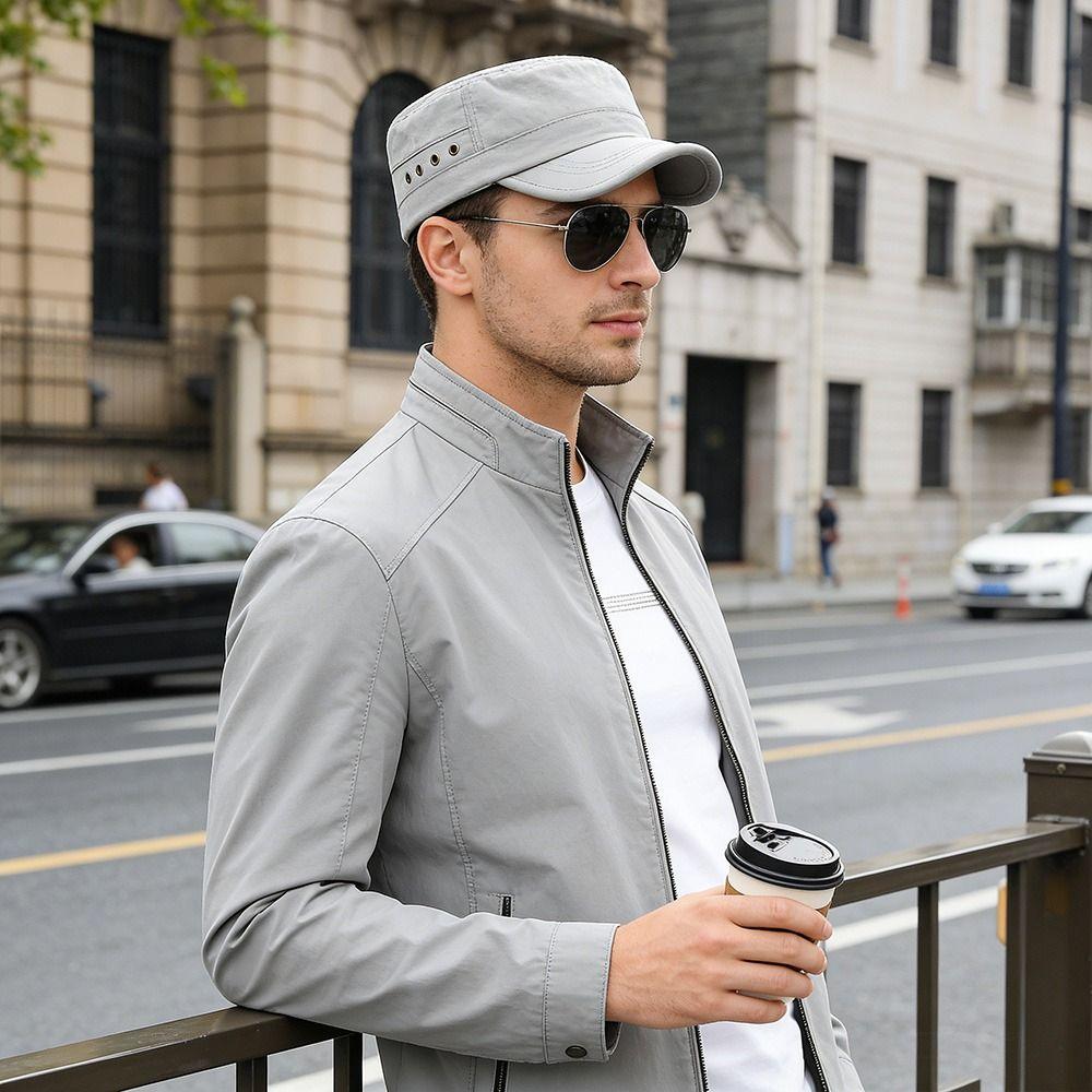 Fashion Anti-UV Fishing Hat Breathable Casual Sun Hat Outdoor Sunscreen Retro Baseball Cap Spring Summer