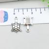 Set di 100 Ciondoli Gatto Farfalla Luna Argento Antico per Braccialetti e Collane Fai da Te