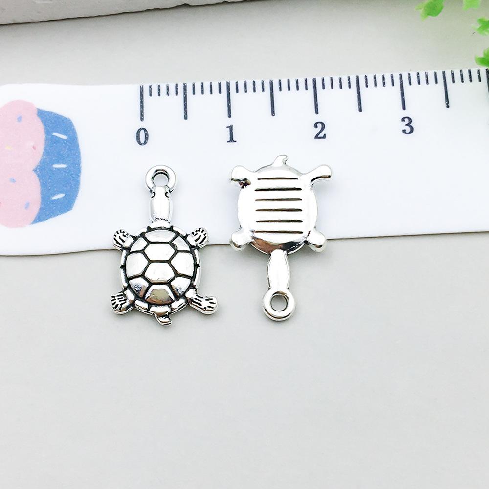 Set di 100 Ciondoli Gatto Farfalla Luna Argento Antico per Braccialetti e Collane Fai da Te
