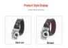 Men's Punk Leather Belt - Artistic Style Cowhide Camera Personality