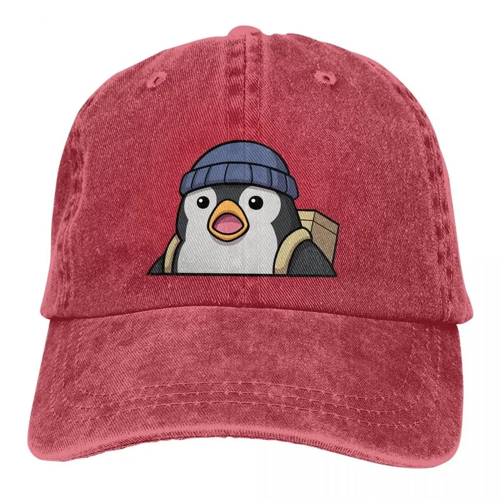 Șapcă de baseball pentru bărbați spălată Pinguin surprins Șapcă trucker snapback Șepci cowboy Șapcă tată Joc agenți Valorant Șepci de golf