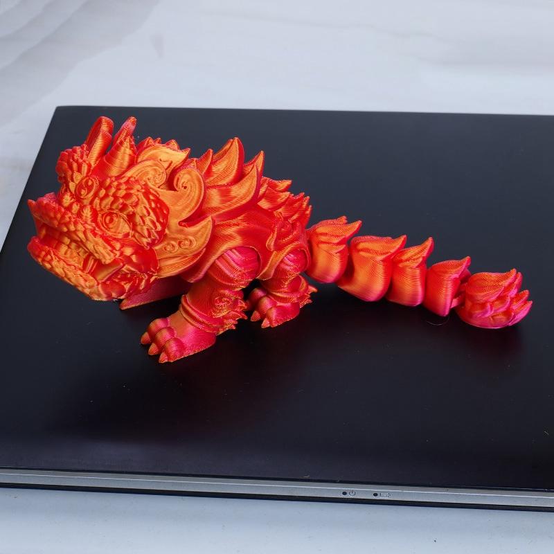 3D Printed Lions Articulated Joint 15cm Chinese Lion Dance Home Office Desktop Decoration Ornament Spring Festival Toys