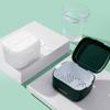 Orthodontic Retainer Tooth Braces Box Soaking Container Denture Storage Bath Box With Strainer Denture Case For Cleaning