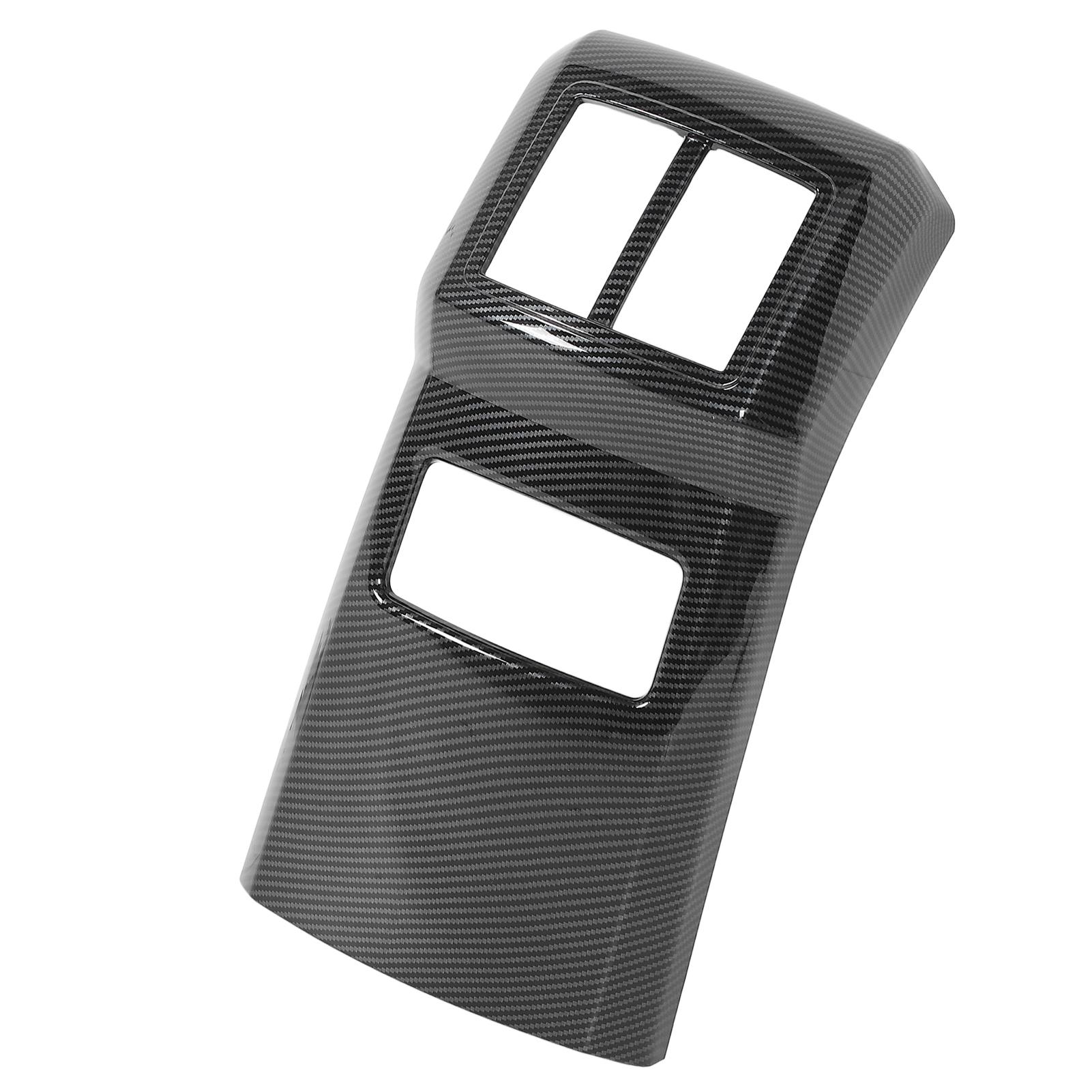 

Rear Air Outlet Vent Trim Cover Carbon Fiber Style Protective Stylish Look Rear AC Vent Panel Trim
