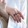 2 Pieces Matching Dinosaur Couple Rings Set Hollow Animal Open for Him Her