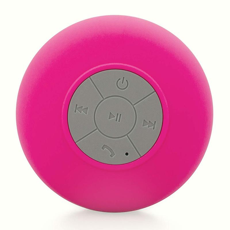 רמקול Bluetooth רמקול מיני סאבוופר למקלחת עמיד במים דיבורית עם מיקרופון כוס יניקה לאמבטיה בריכה חוף רכב טלפון