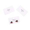 Smiley Face 2-Hole Earring Display Card - High-End Ins Style Cardboard Packaging
