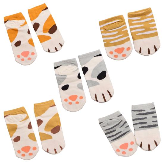 Breathable Cat Claw Short Ankle Socks Cute Cartoon Low Cut Women Boat Socks