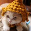 Ręcznie robiona czapka Buddy Kocia nakrycie głowy Miękka Zabawna Urocza Przędza imitacyjna Przebranie