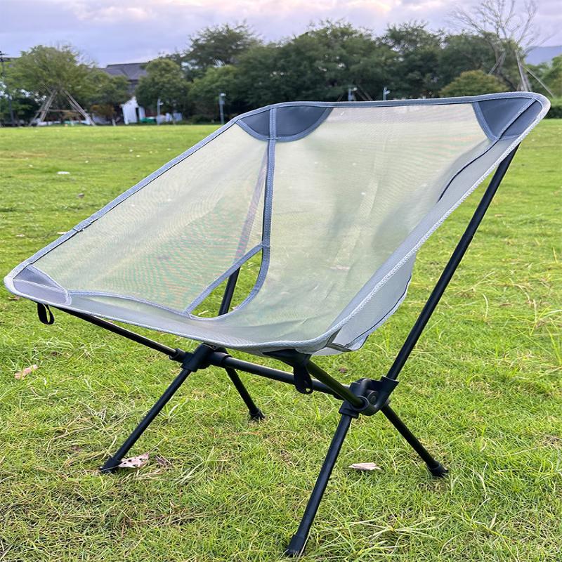 Ultralight Folding Aluminum Alloy Outdoor Moon Chair